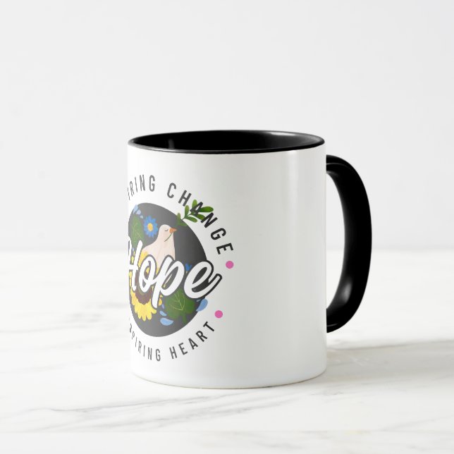 Mug source d'espoir simple (Devant droit)