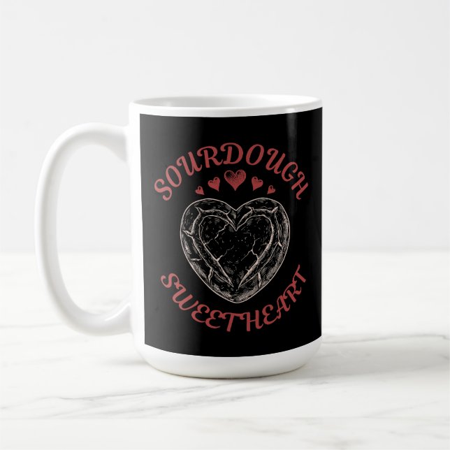 Mug Sourdough Sweetheart – Funny Valentine Pun Gift (Gauche)