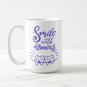 Mug Sourire avec les dents de sourire des croisillons