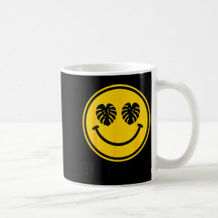 Mug Sourire feuille Monstera ambiance tropicale plage