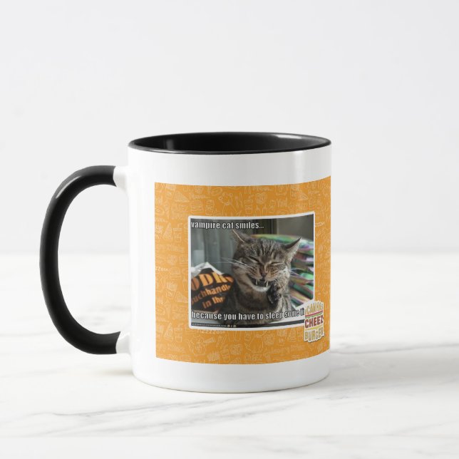 Mug sourires de chat de vampire (Gauche)