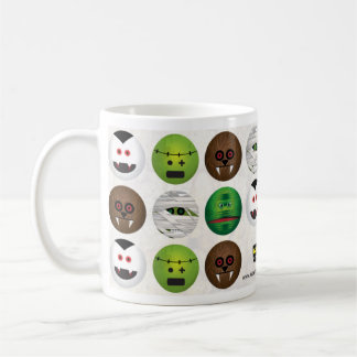 Mug Sourires effrayants - monstres classiques - marbre