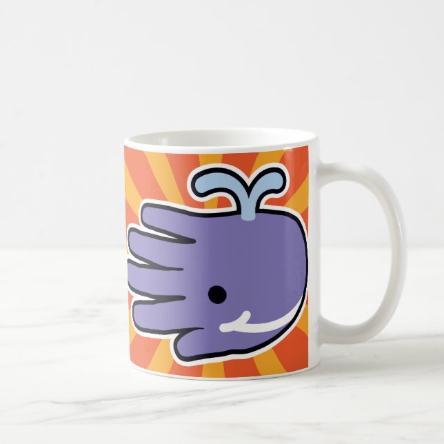 Mug Sourires pourpres de baleine (Droite)