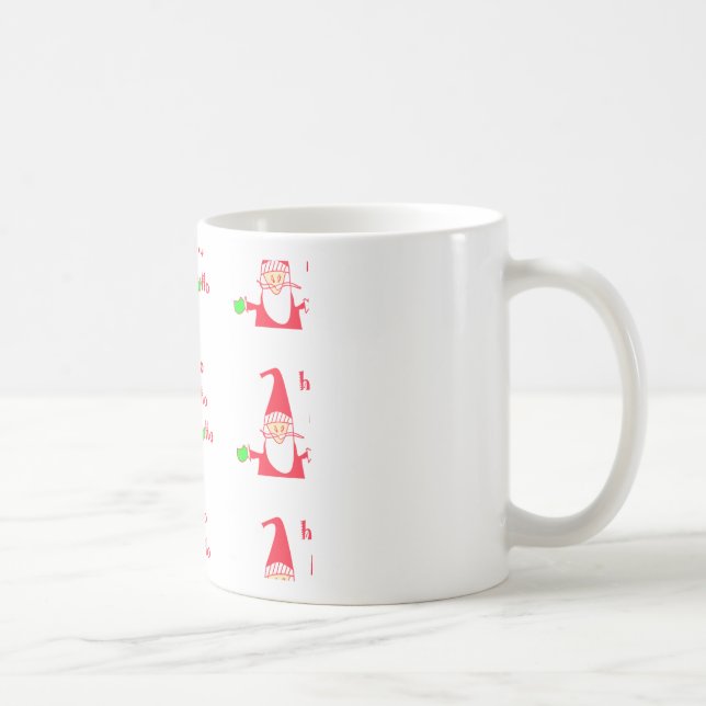 Mug Souris caricature amusante Collection Père Noël. (Droite)