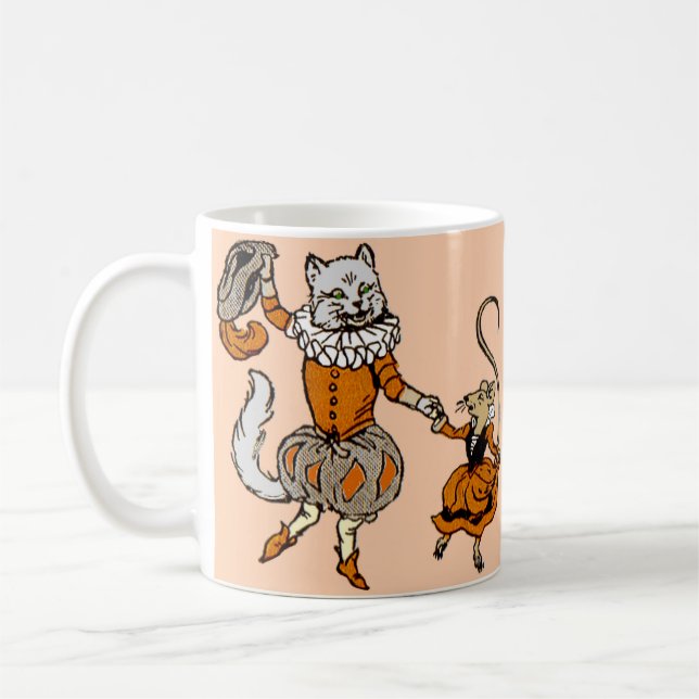 Mug souris dansant avec un chat (Gauche)