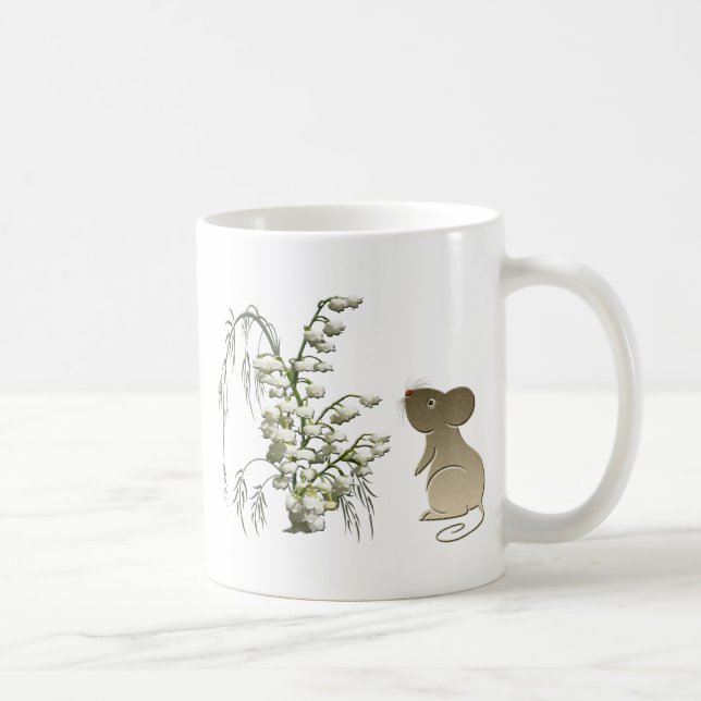 Mug Souris et muguet mignons (Droite)