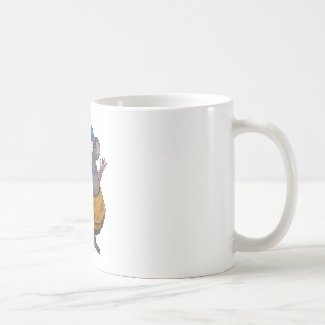 Mug Souris postale de Merci de facteur de transporteur (Droite)