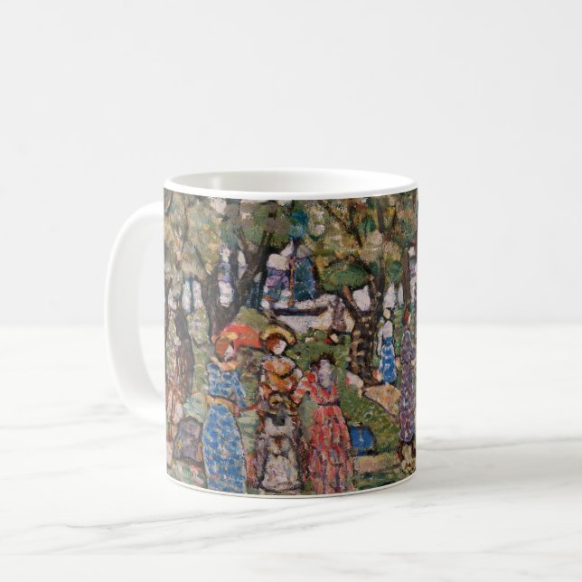 Mug Sous les arbres de Maurice Prendergast, Art (Devant gauche)