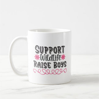Mug Soutenez la faune, levez les garçons