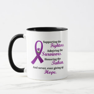 Mug Soutenir Admirer Honorer 2 Cancer du Pancréas Alzh