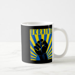 Mug Soutenir l'Ukraine Main Poing Ukraine Résister Man