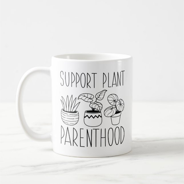 Mug Soutien à la parentalité Plante (Gauche)