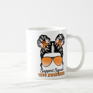 Mug Soutien Crps Sensibilisation Messy Bun Orange Ribb