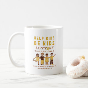 Mug soutien du cancer de l'enfance pour le traitement 