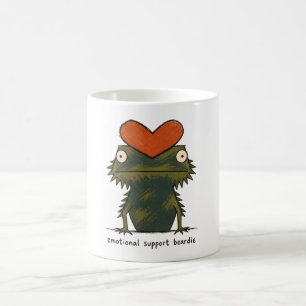 Mug Soutien émotionnel Beardie Dragon barbu Art