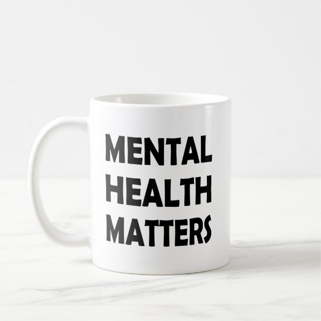 Mug Soutien en santé mentale | Importance de la sensib (Gauche)