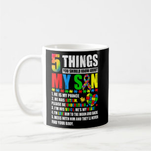 Mug Soutien sensibilisation sur l'autisme Autisme Son 
