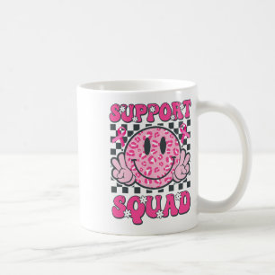 Mug Soutien Squad Smile Face Pink Breast Cancer Award