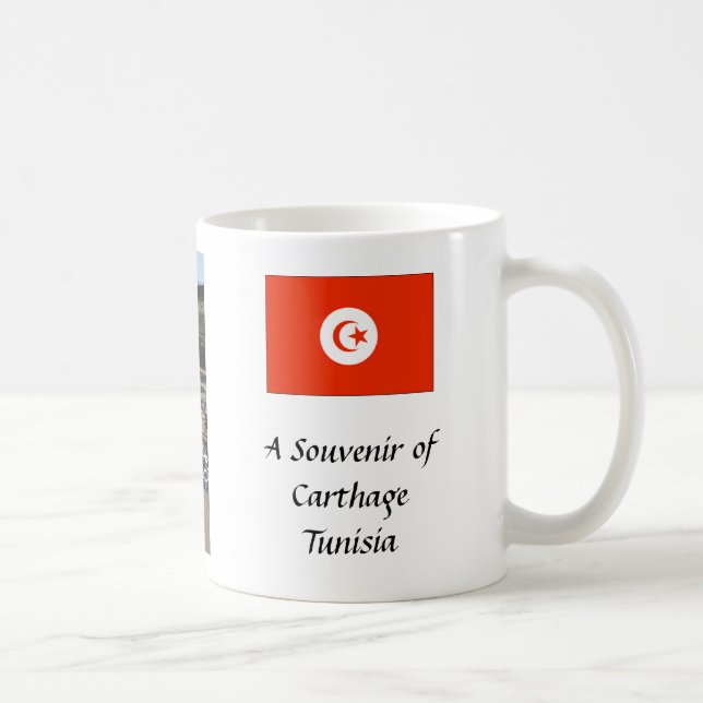 Mug Souvenir - Carthage, Tunisie. (Droite)