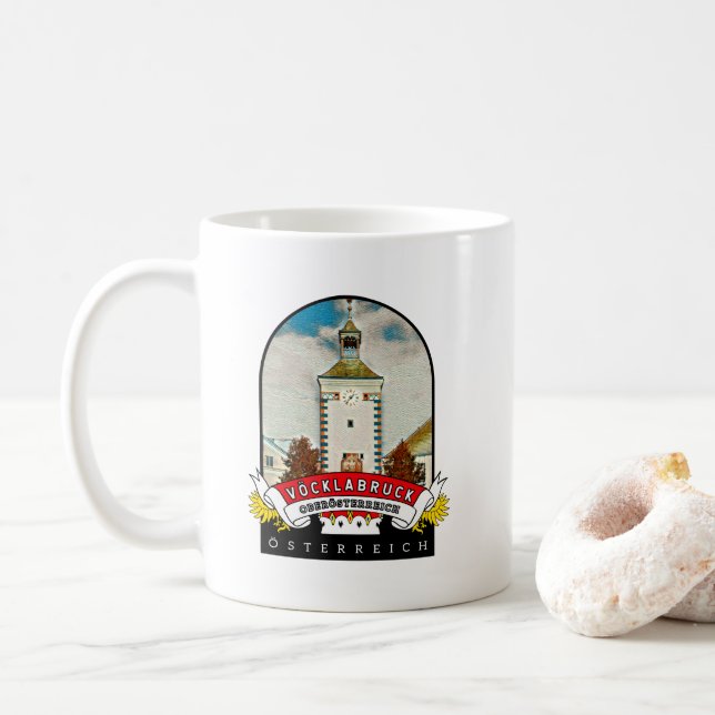 Mug Souvenir de la Haute Autriche (Avec donut)
