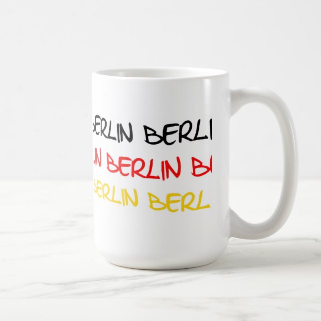 Mug Souvenir de logo de Berlin, Allemagne (Droite)