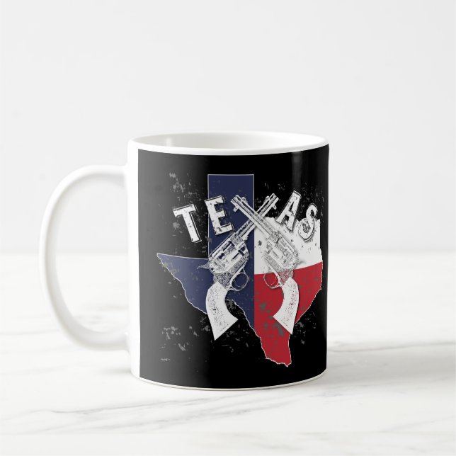 Mug Souvenir de pistolets croisé par tireur de l'état (Gauche)