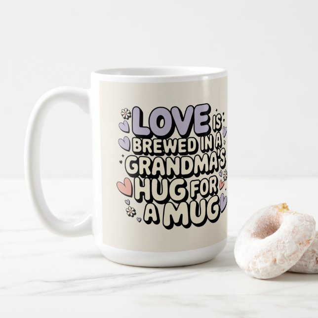 Mug Souvenirs chéris Confort grand-mère (Avec donut)