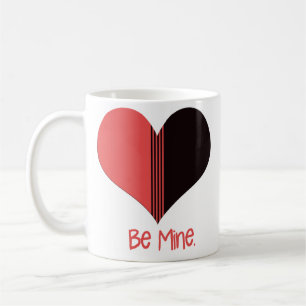 Mug Soyez à moi Valentine Red Stripe Heart