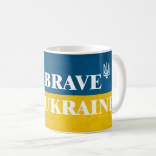 Mug Soyez courageux comme l'Ukraine citation textuelle