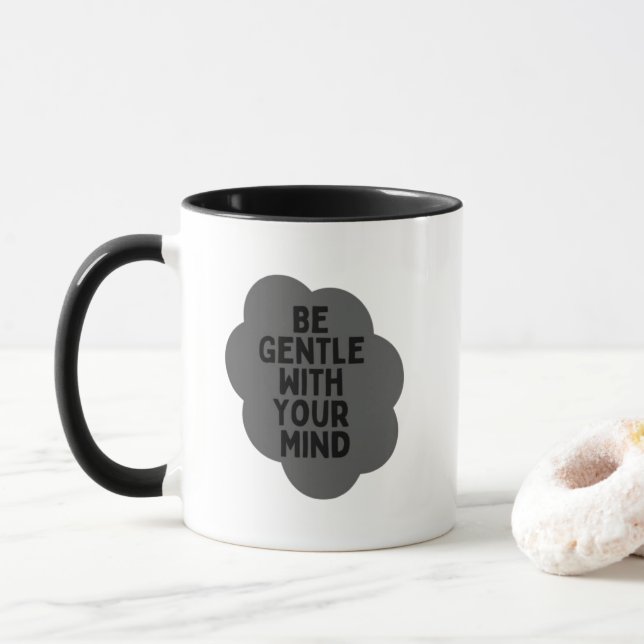 Mug "Soyez doux avec votre esprit" Bien-être Conceptio (Avec donut)