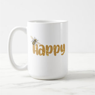 Mug Soyez Heureux, Nature Amateurs d'abeilles Motif Ho