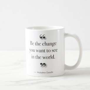 Mug Soyez le changement - pour les buveurs gauchers