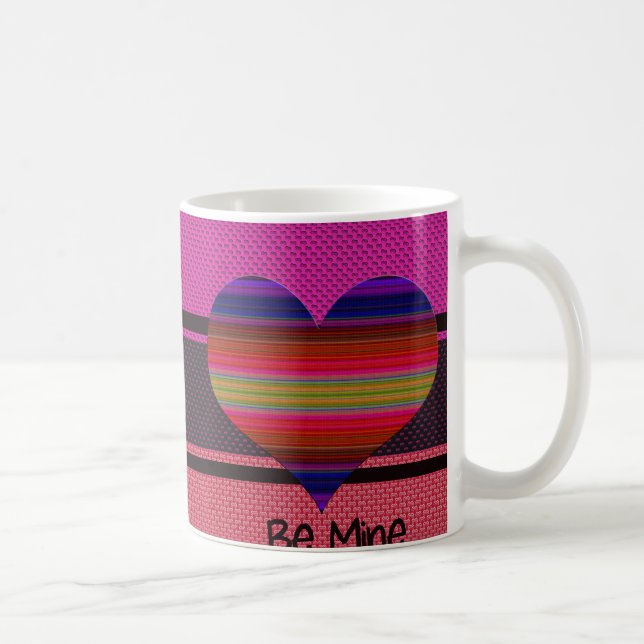 Mug Soyez le coeur arc-en-ciel Valentine de la mine (Droite)