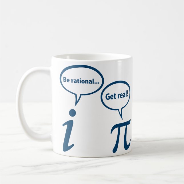 Mug Soyez rationnel obtiennent les vraies maths (Gauche)