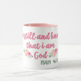 Mug Soyez toujours et sachez que je suis Dieu // Bible