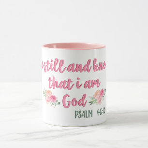 Mug Soyez toujours et sachez que je suis Dieu // Bible
