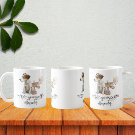 Mug Soyez vous-même Jack Russell chiot à côté de la bo