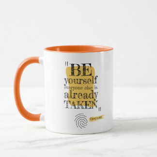 Mug Soyez vous-même le doigt d'aiguille Guillemets Ins