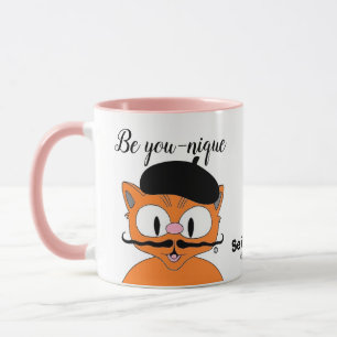 Mug Soyez Vous-Unique (Soyez unique) Chat à la moustac