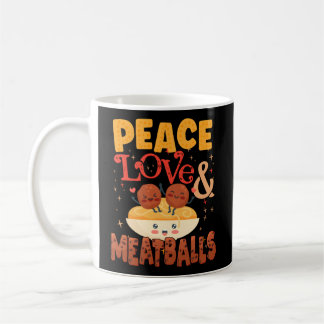Mug Spaghetti Et Boulettes De Viande Peace Love Boulet