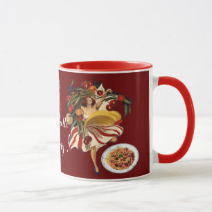 MUG SPAGHETTI PARTY DANCE, CUISINE ITALIENNE ET TOMATE