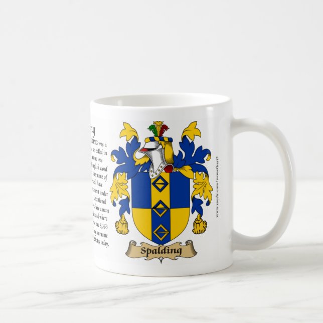 Mug Spalding, l'origine, la signification et la crête (Droite)