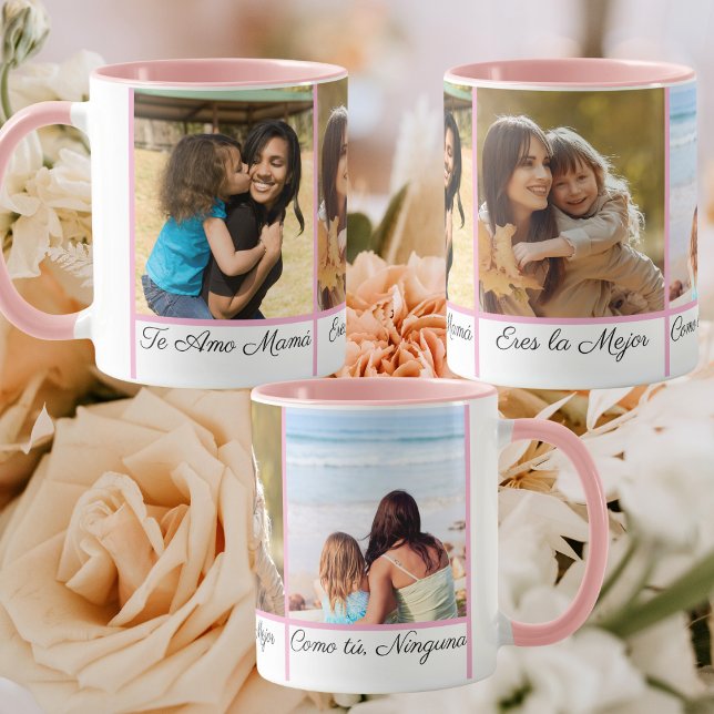 Mug Spanish I Love You Mom 3 Photo Fête des mères Cade (Créateur téléchargé)