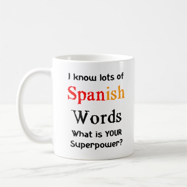 Mug spanish words (Gauche)