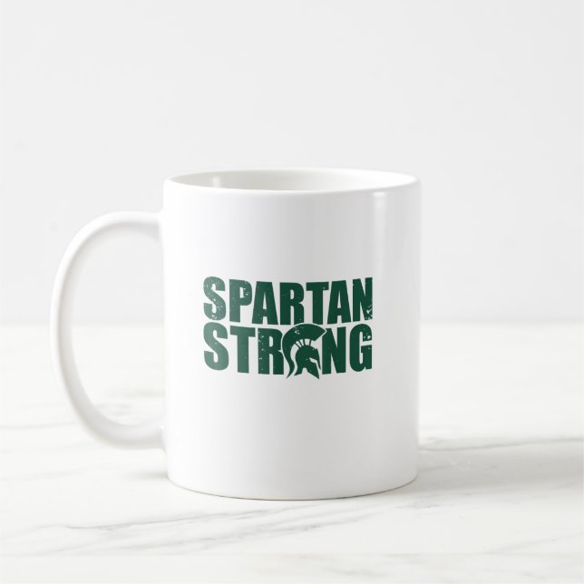 Mug Spartan Strong, exercice entraînement gym (Gauche)