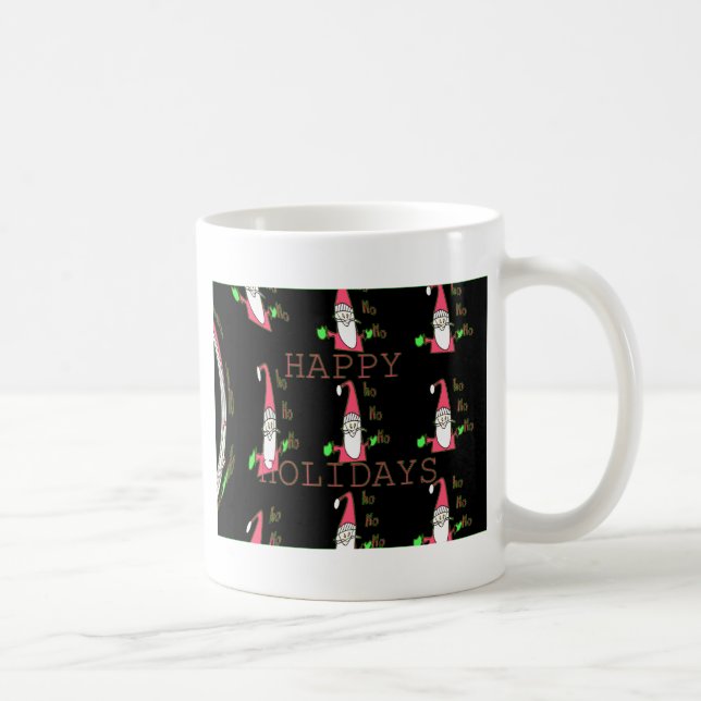 Mug Special Happy Holidays Ho Ho Ho Ink Sketch Père No (Droite)