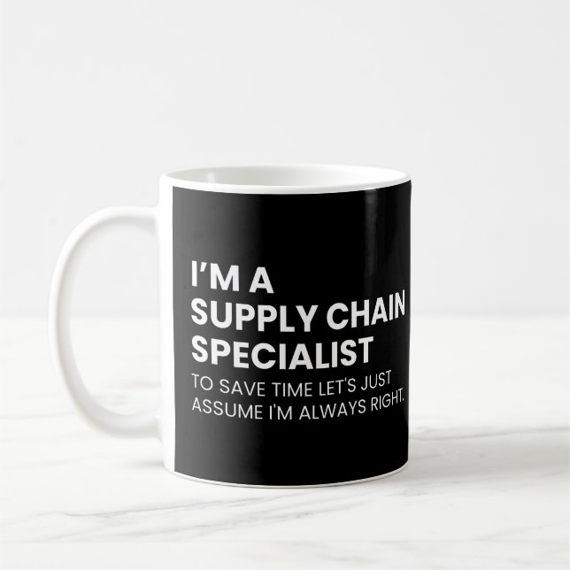 Mug Spécialiste de la chaîne d'approvisionnement Funny (Gauche)