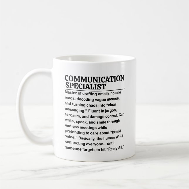 Mug Spécialiste de la communication (Gauche)