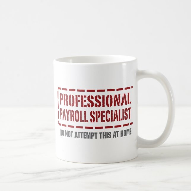 Mug Spécialiste professionnel en feuille de paie (Droite)