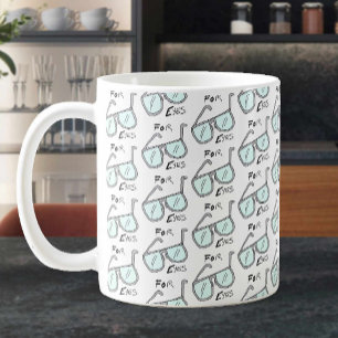 Mug Spectacles Design Motif. Opticien